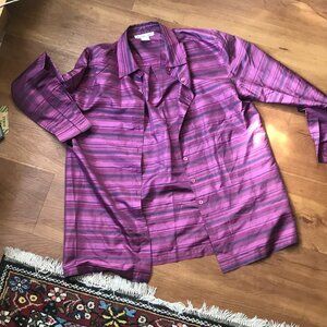 Anna and Frank Vintage Silk Button Front Shirt